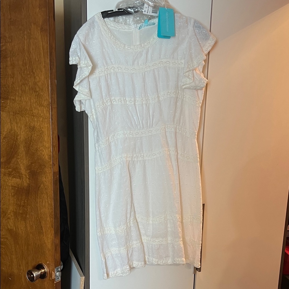 Melissa Odabash White Eyelet Dress